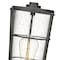 Z-Lite Helix 1 Light Outdoor Post Mount Fixture, Black And Clear Seedy 591PHM-BK - alternate 3